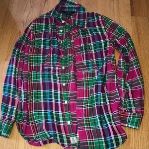 Ralph Lauren Green and Pink Flannel